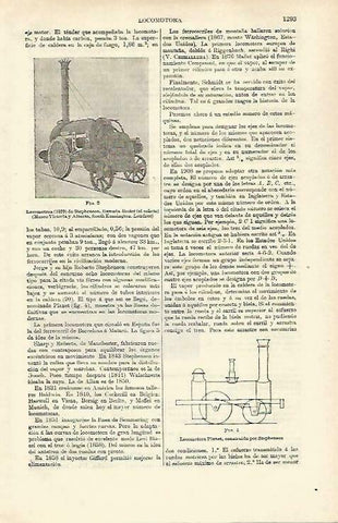 LAMINA ESPASA 33385: Locomotora de Stephenson de 1829
