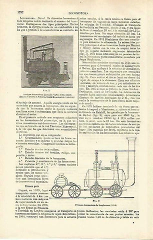 LAMINA ESPASA 33384: Locomotora Puffing Billy de 1813
