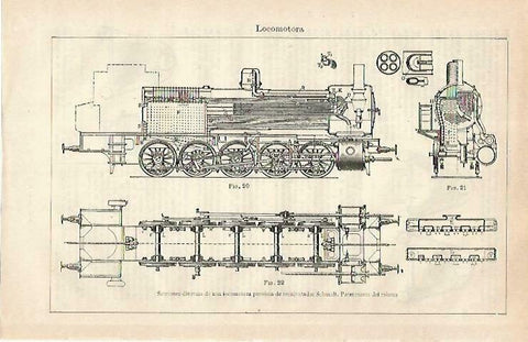 LAMINA ESPASA 33391: Secciones de locomotora con recalentador Schmidt