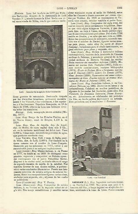 LAMINA ESPASA 33414: Catedral de Lodi, Italia