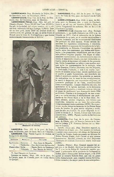 LAMINA ESPASA 33412: La Virgen y el Niño, por Lochner