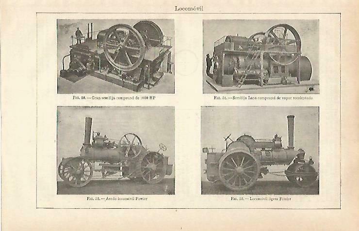 LAMINA ESPASA 33408: Arado locomovil Fowler
