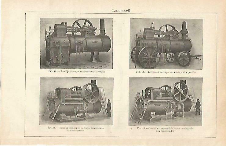 LAMINA ESPASA 33407: Locomovil de vapor