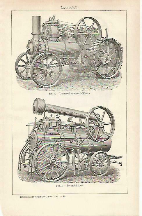 LAMINA ESPASA 33401: Locomovil Fowler y Lanz