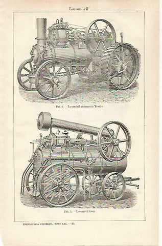 LAMINA ESPASA 33401: Locomovil Fowler y Lanz