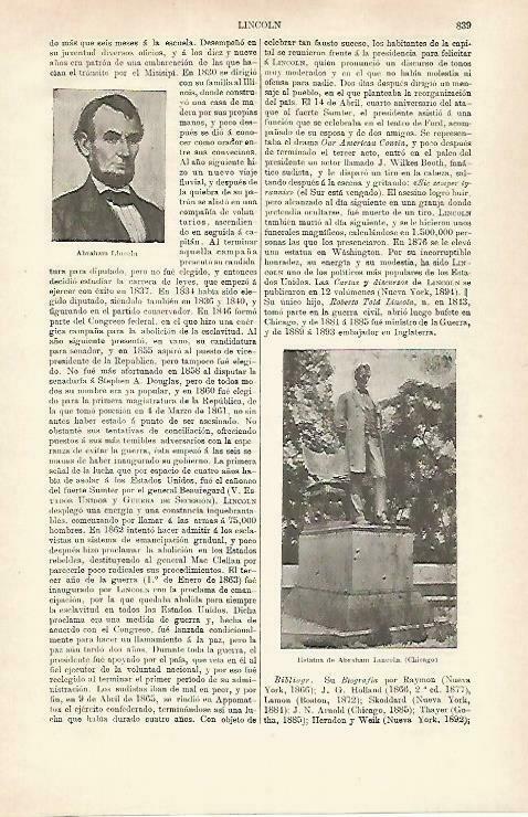 LAMINA ESPASA 33304: Abraham Lincoln