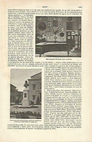 LAMINA ESPASA 33358: Sala principal del Museo Liszt en Welmar