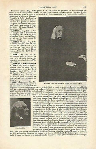 LAMINA ESPASA 33357: F. Liszt, por Munkacsy
