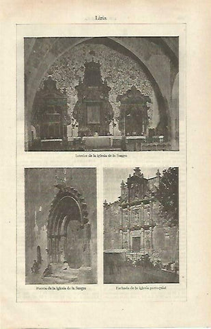 LAMINA ESPASA 33338: Iglesia de la Sangre de Liria, Valencia