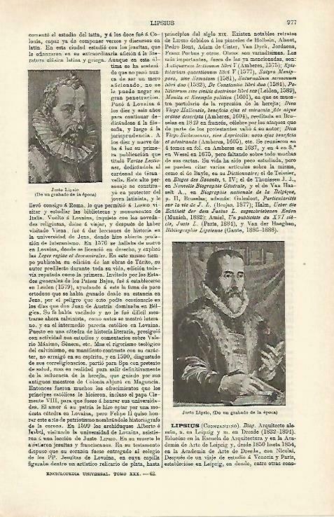 LAMINA ESPASA 33331: Justo Lipsio