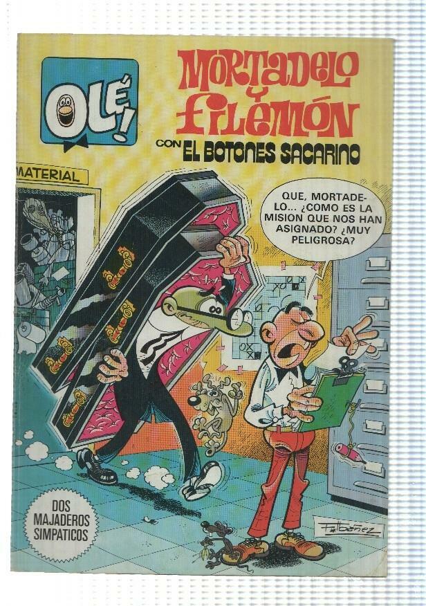 Coleccion Ole numero 257: Mortadelo y Filemon: Dos majaderos simpaticos + El Botones Sacarino 