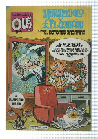 Coleccion Ole numero 194: Mortadelo y Filemon: A mamporro diario + El Botones Sacarino 