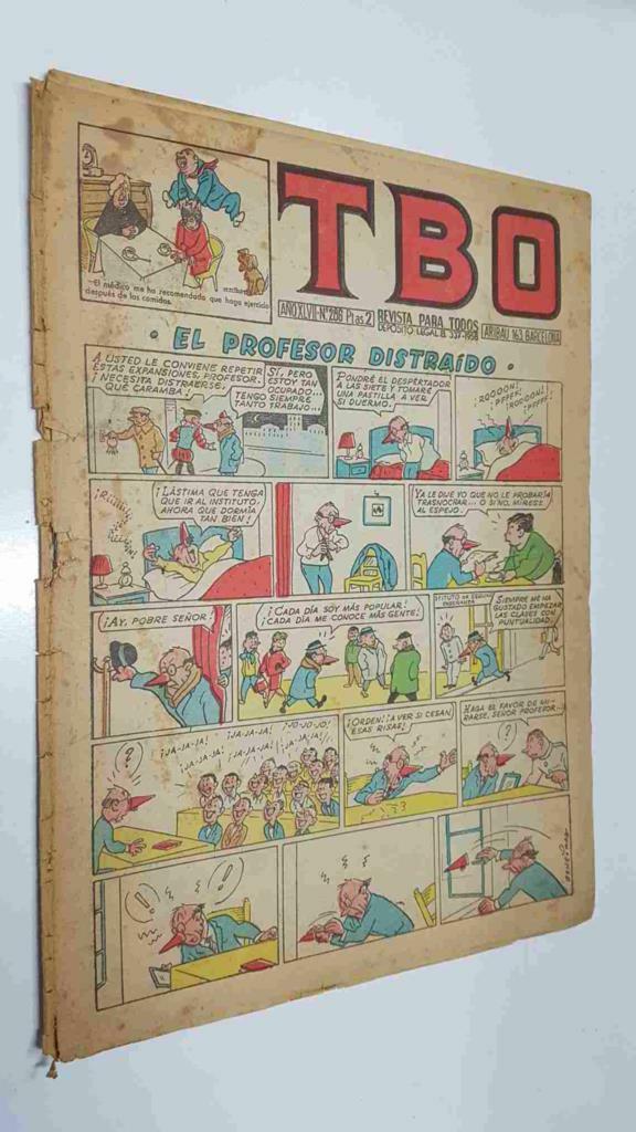 TBO: num 286 año XLVII - El profesor distraido. Familia Ulises en Contratiempo afortunado