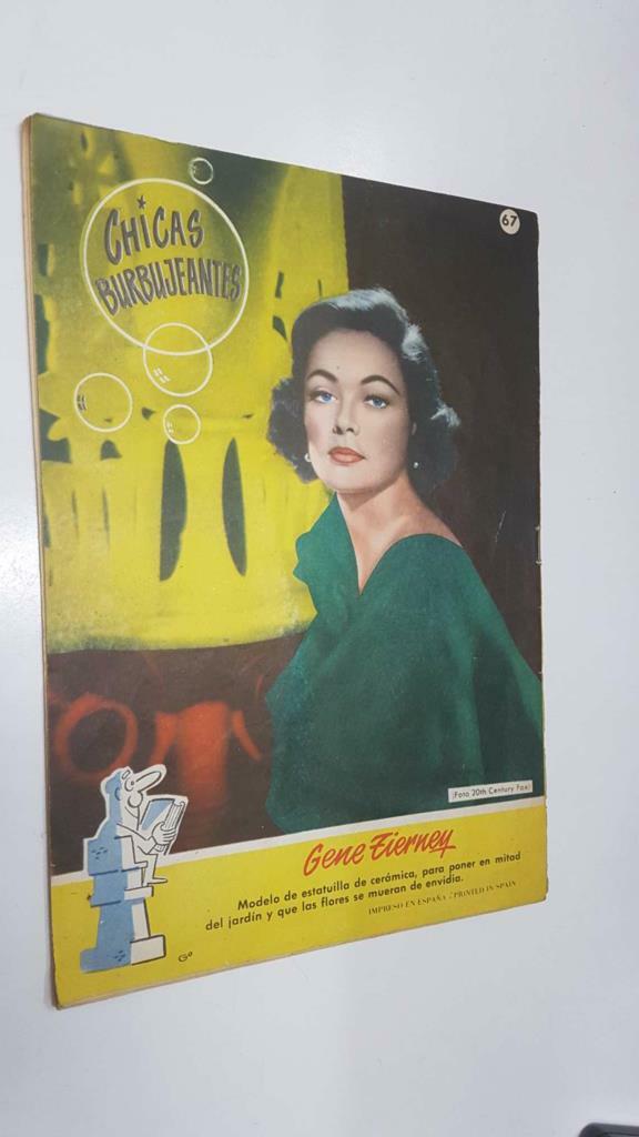Revista Can Can: num 67 (18-5-1959). Foto contraportada: Gene Tierney