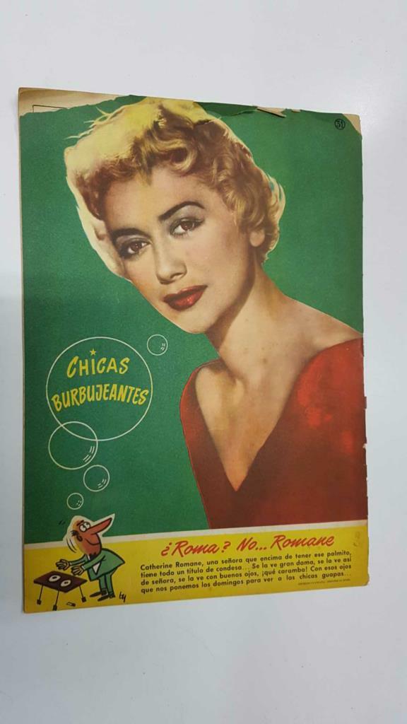 Revista Can Can: num 31 (8-9-1958). Foto contracubierta: Catherine Romane