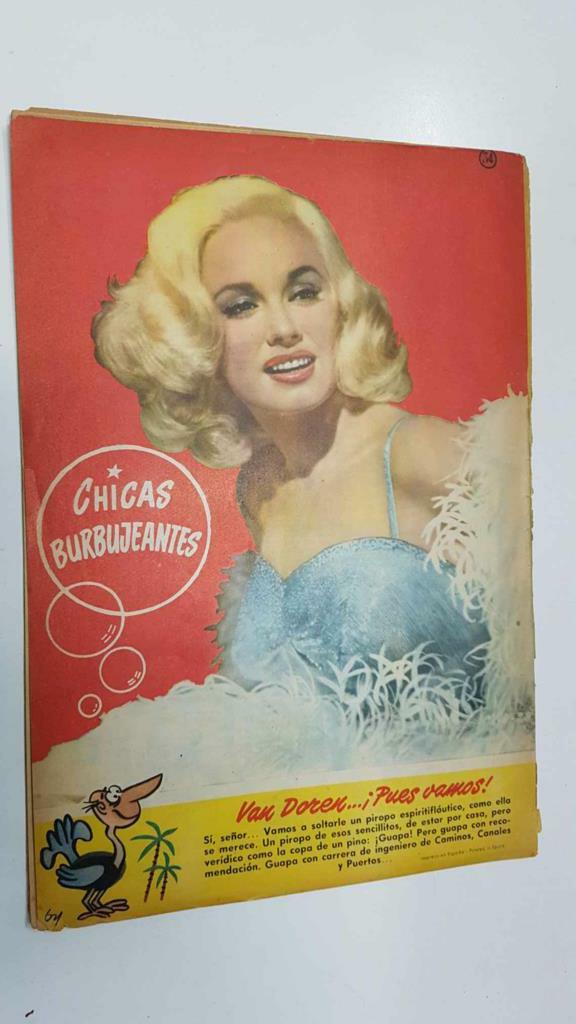 Revista Can Can: num 34 (29-9-1958). Foto contracubierta: Van Doren