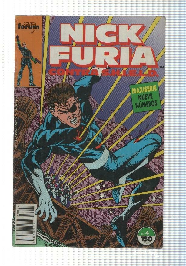 Marvel: Nick Furia contra Shield num 4 de 9, forum - Aliados a la fuerza (B. Harras)