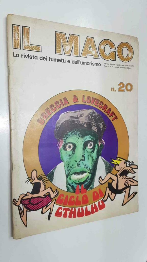 il Mago num 20 anno II (nov 1973), il ciclo di Cthulhu - la maschera di innsmouth. Breccia and Lovecraft