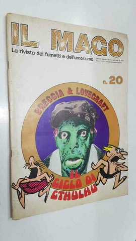 il Mago num 20 anno II (nov 1973), il ciclo di Cthulhu - la maschera di innsmouth. Breccia and Lovecraft