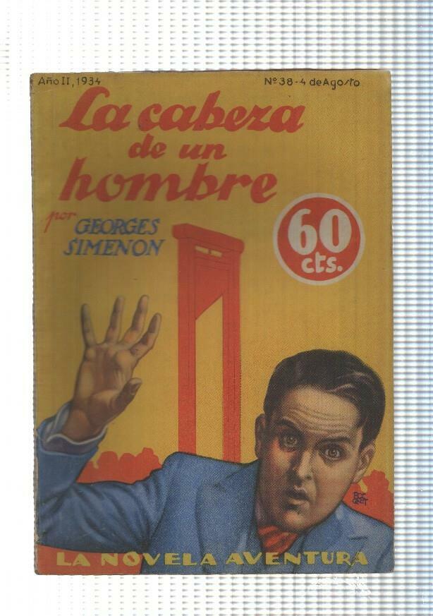 La novela de aventura numero 038: La cabeza de un hombre