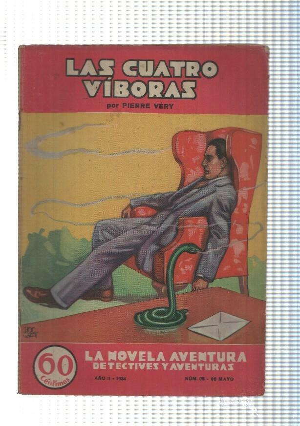 La novela de aventura numero 028: Las cuatro viboras