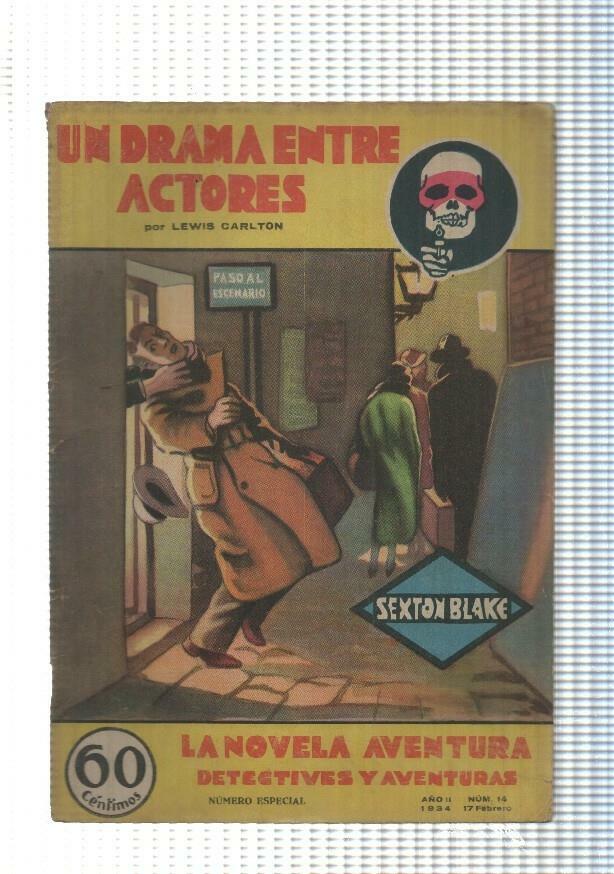 La novela de aventura: Sexton Blake numero 014: Un drama entre actores