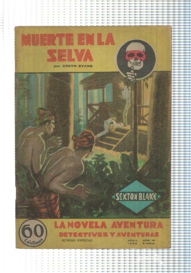 La novela de aventura: Sexton Blake numero 016: Muerte en la selva