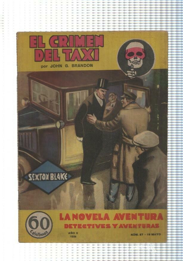 La novela de aventura: Sexton Blake numero 027: El crimen del taxi