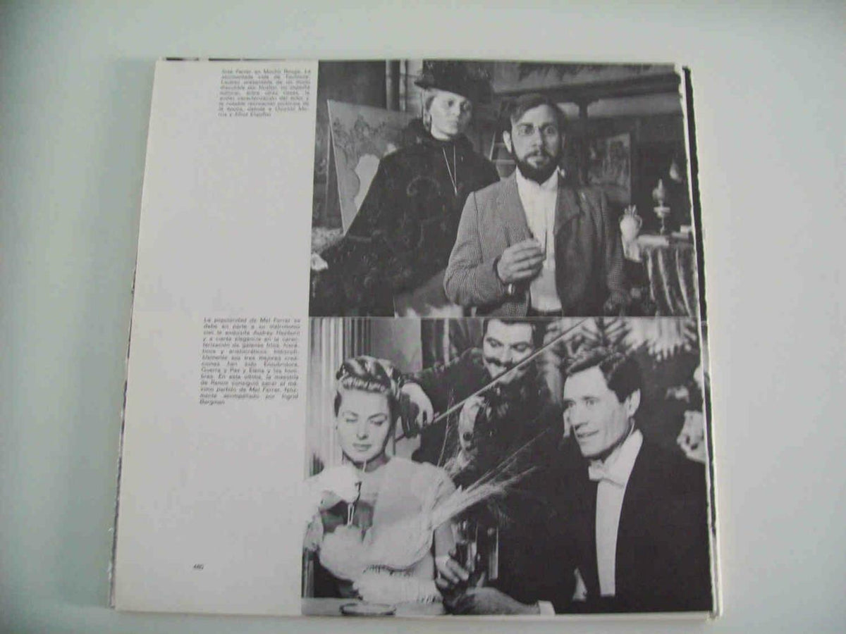 LAMINA 14335: Jose Ferrer en Moulin Rouge y Mel Ferrer con Ingrid Bergman