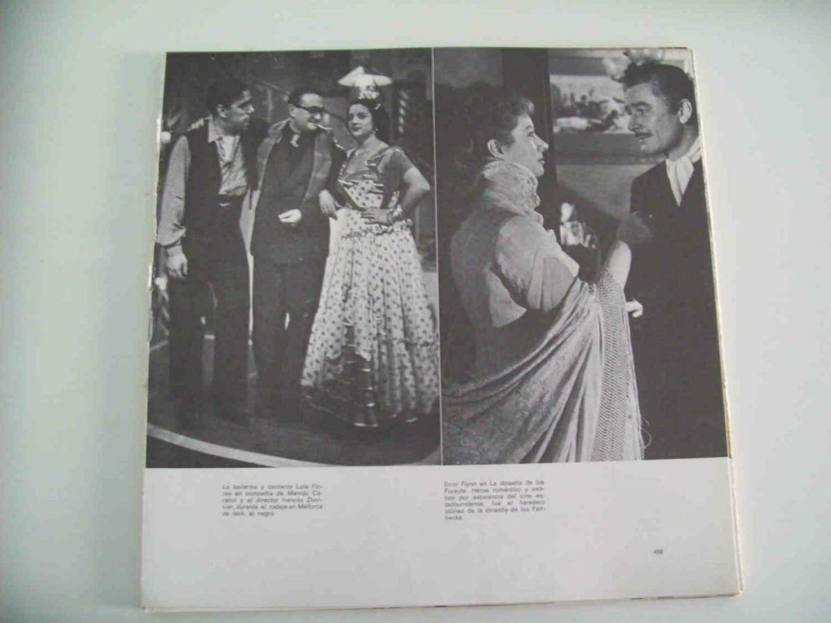 LAMINA 14340: Lola Flores y Manolo Caracol y Errol Flynn