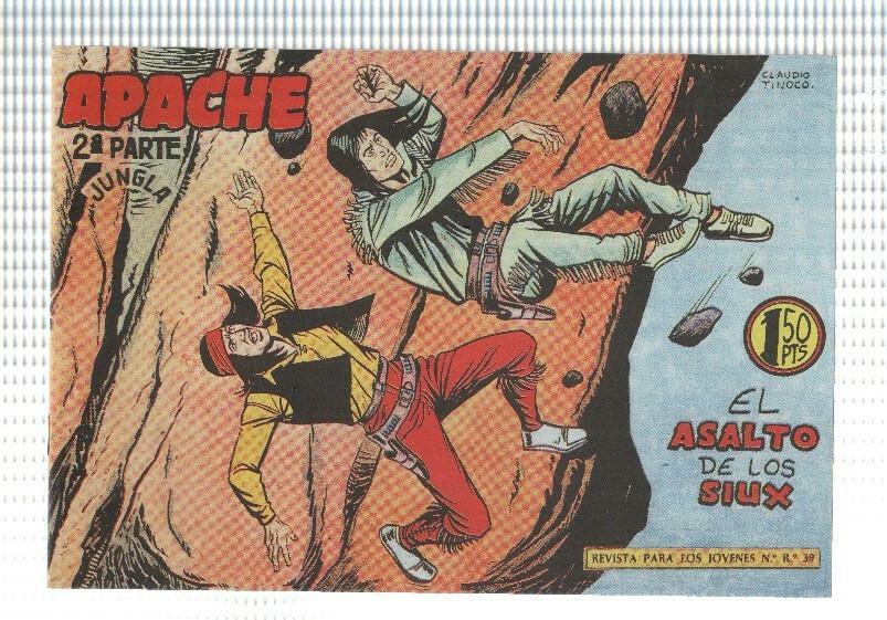 Facsimil: Apache segunda serie numero 54: El asalto de los siux