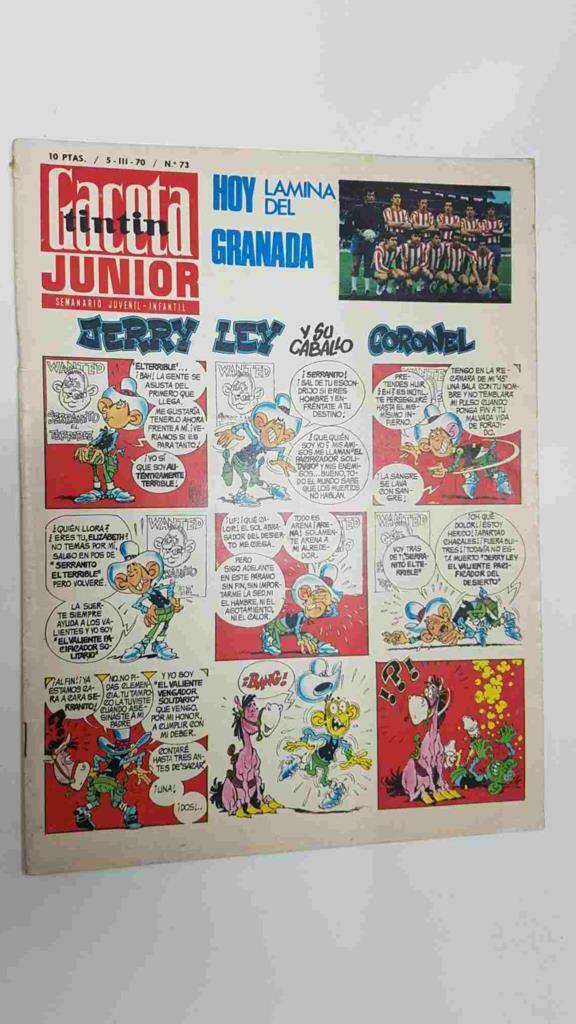 Tintin Gaceta Junior num 73 (5-3-70) - No tiene la lamina del Granada
