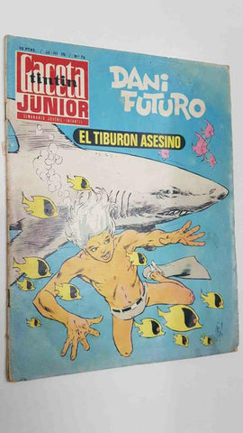 Tintin Gaceta Junior num 76 (26-3-70) - Dani Futuro en El tiburon asesino