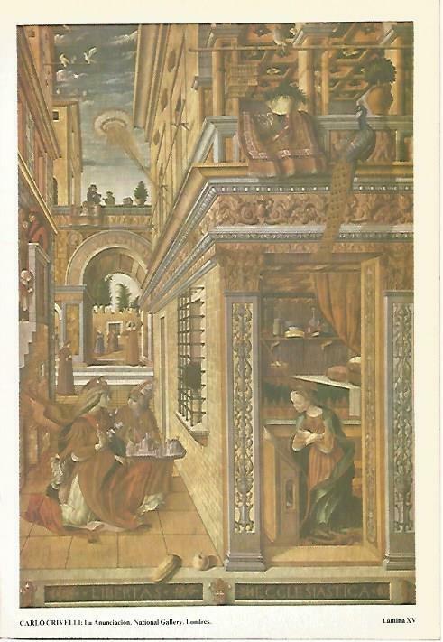LAMINA 14527: La Anunciacion, por C. Crivelli
