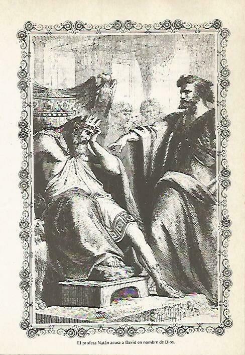 LAMINA 14535: EL profeta Natan acusando a David