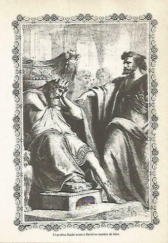 LAMINA 14535: EL profeta Natan acusando a David