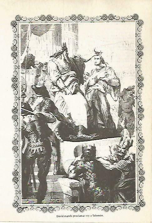 LAMINA 14538: David proclama rey a Salomon