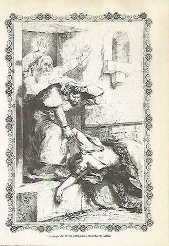 LAMINA 14512: La muerte de la mujer del levita
