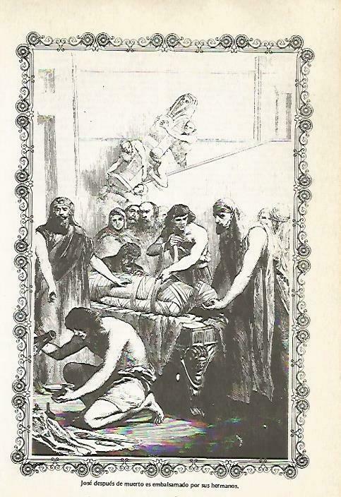 LAMINA 14483: Jose embalsamado por sus hermanos