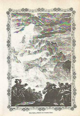 LAMINA 14493: Moises en el Monte Sinai