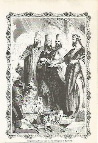 LAMINA 14543: Ezequias y los mensajeros de Babilonia