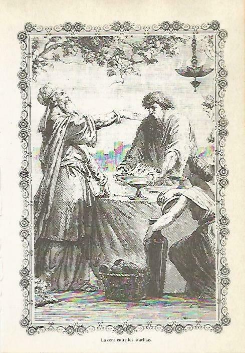 LAMINA 14496: Cena entre los israelitas