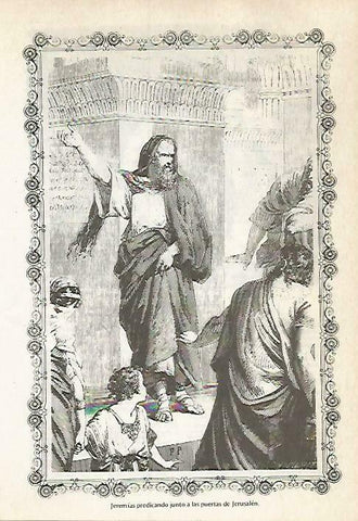 LAMINA 14545: Jeremias en las puertas de Jerusalen