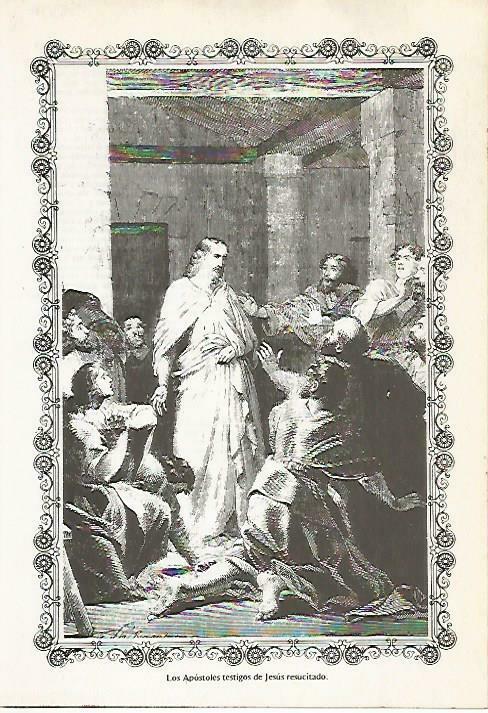 LAMINA 14582: Los Apostoles y Jesus resucitado