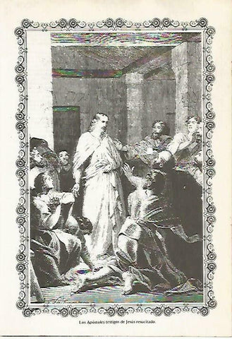 LAMINA 14582: Los Apostoles y Jesus resucitado