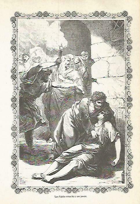 LAMINA 14589: San Pablo resucita a un joven