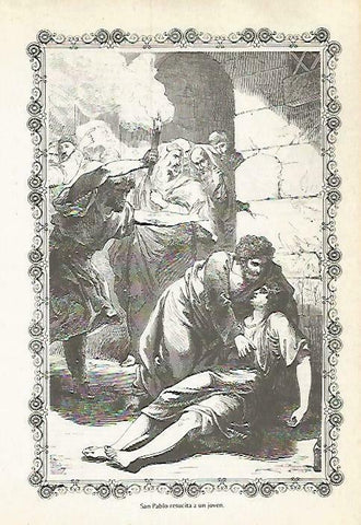 LAMINA 14589: San Pablo resucita a un joven