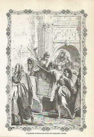 LAMINA 14595: Expulsados de Roma por Claudio