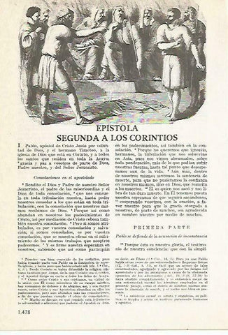 LAMINA 14596: Epistola segunda a los corintios