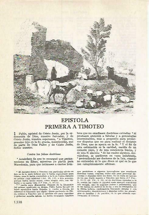 LAMINA 14602: Epistola a Timoteo